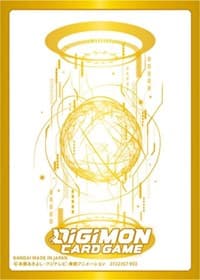 Digimon Card Game Official Sleeves - BANDAI Card Games Fest 23-24 Gold Sleeves (60-Pack) - Bandai Card Sleeves - Card Sleeves card