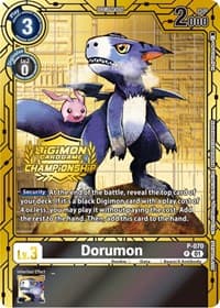 Dorumon - P-070 (Championship 2023 Gold Card Set) - Digimon Promotion Cards - Digimon Card Game card