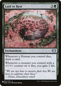 Laid to Rest - The List Reprints - Magic: The Gathering card
