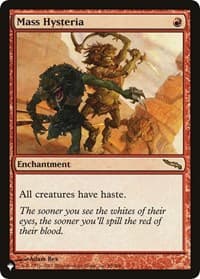 Mass Hysteria - The List Reprints - Magic: The Gathering card