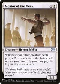 Mentor of the Meek - The List Reprints - Magic: The Gathering card