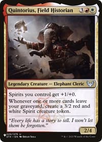 Quintorius, Field Historian - The List Reprints - Magic: The Gathering card