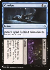 Consign // Oblivion - The List Reprints - Magic: The Gathering card