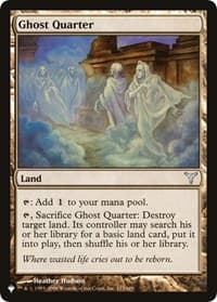 Ghost Quarter (DIS) - The List Reprints - Magic: The Gathering card