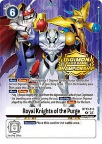 Royal Knights of the Purge (Championship 2023 Tamers Pack) - Versus Royal Knights - Digimon Card Game card