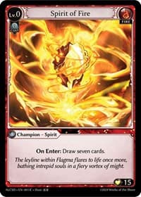 Spirit of Fire - Alchemical Revolution Starter Decks - Grand Archive TCG card