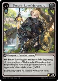 Tonoris, Lone Mercenary - Alchemical Revolution Starter Decks - Grand Archive TCG card