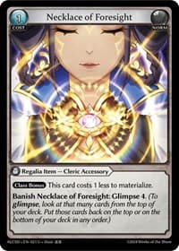 Necklace of Foresight - Alchemical Revolution Starter Decks - Grand Archive TCG card