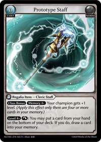 Prototype Staff - Alchemical Revolution Starter Decks - Grand Archive TCG card