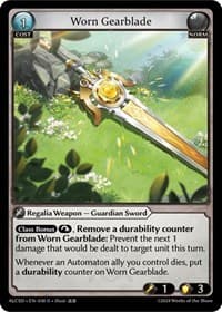 Worn Gearblade - Alchemical Revolution Starter Decks - Grand Archive TCG card