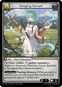 Foraging Servant - Alchemical Revolution Starter Decks - Grand Archive TCG card