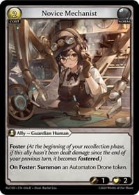 Novice Mechanist - Alchemical Revolution Starter Decks - Grand Archive TCG card