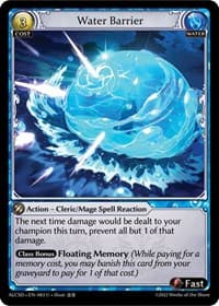 Water Barrier - Alchemical Revolution Starter Decks - Grand Archive TCG card