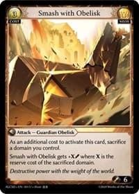 Smash with Obelisk - Alchemical Revolution Starter Decks - Grand Archive TCG card