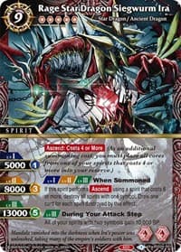Rage Star Dragon Siegwurm Ira - Savior of Chaos - Battle Spirits Saga card
