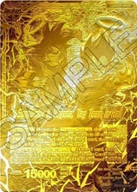Son Goku // Son Goku & Vegeta, Tag Team in Hell (2023 Championship Finals) (Gold Metal Foil) - Tournament Promotion Cards - Dragon Ball Super: Masters card