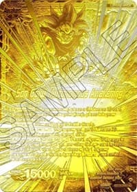 SSB Son Goku // Son Goku, Autonomous Awakening (2023 Championship Finals) (Gold Metal Foil) - Tournament Promotion Cards - Dragon Ball Super: Masters card