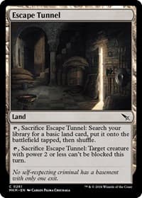 Escape Tunnel - Murders at Karlov Manor - Magic: The Gathering card