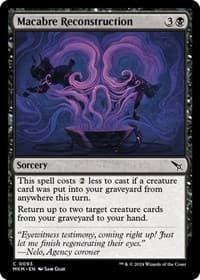 Macabre Reconstruction - Murders at Karlov Manor - Magic: The Gathering card