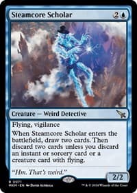 Steamcore Scholar - Murders at Karlov Manor - Magic: The Gathering card