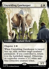 Unyielding Gatekeeper (Extended Art) - Murders at Karlov Manor - Magic: The Gathering card
