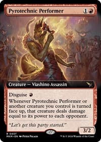 Pyrotechnic Performer (Extended Art) - Murders at Karlov Manor - Magic: The Gathering card