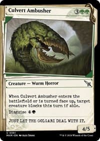 Culvert Ambusher (Showcase) - Murders at Karlov Manor - Magic: The Gathering card