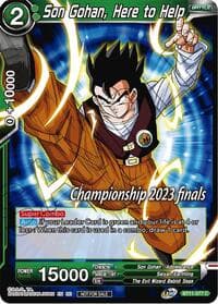 Son Gohan, Here to Help (2023 Championship Finals Celebration Pack) - Tournament Promotion Cards - Dragon Ball Super: Masters card