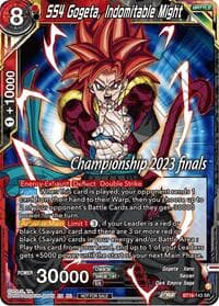SS4 Gogeta, Indomitable Might (2023 Championship Finals Celebration Pack) - Tournament Promotion Cards - Dragon Ball Super: Masters card