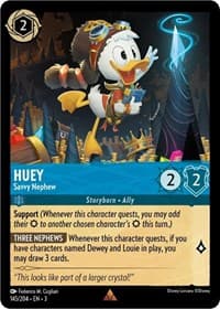 Huey - Savvy Nephew - Into the Inklands - Disney Lorcana card