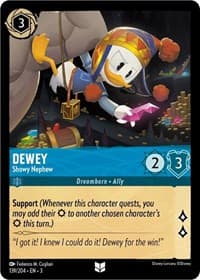 Dewey - Showy Nephew - Into the Inklands - Disney Lorcana card
