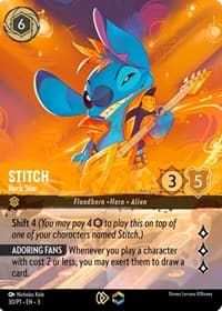 Stitch - Rock Star (Store Championship) - Disney Lorcana Promo Cards - Disney Lorcana card
