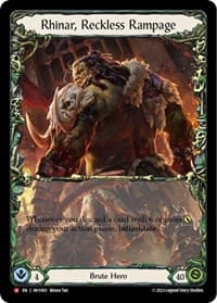 Rhinar, Reckless Rampage - Heavy Hitters - Flesh and Blood TCG card