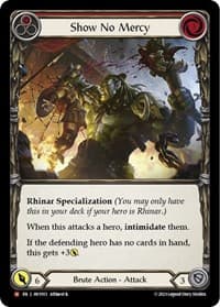 Show No Mercy - Heavy Hitters - Flesh and Blood TCG card