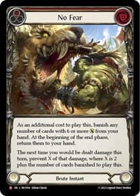 No Fear - Heavy Hitters - Flesh and Blood TCG card