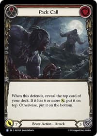 Pack Call (Red) - Heavy Hitters - Flesh and Blood TCG card