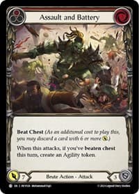 Assault and Battery (Red) - Heavy Hitters - Flesh and Blood TCG card