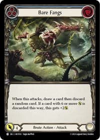 Bare Fangs (Blue) - Heavy Hitters - Flesh and Blood TCG card