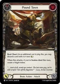 Pound Town (Red) - Heavy Hitters - Flesh and Blood TCG card