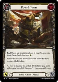 Pound Town (Yellow) - Heavy Hitters - Flesh and Blood TCG card