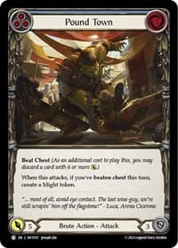 Pound Town (Blue) - Heavy Hitters - Flesh and Blood TCG card