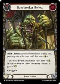 Bonebreaker Bellow (Red) - Heavy Hitters - Flesh and Blood TCG card
