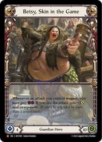 Betsy, Skin in the Game - Heavy Hitters - Flesh and Blood TCG card
