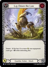 Lay Down the Law - Heavy Hitters - Flesh and Blood TCG card