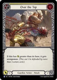 Over the Top (Yellow) - Heavy Hitters - Flesh and Blood TCG card