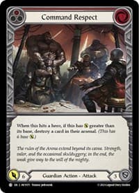 Command Respect (Red) - Heavy Hitters - Flesh and Blood TCG card