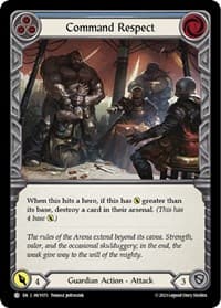 Command Respect (Blue) - Heavy Hitters - Flesh and Blood TCG card