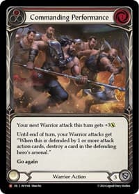Commanding Performance - Heavy Hitters - Flesh and Blood TCG card