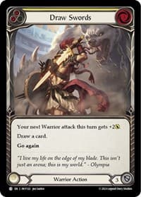 Draw Swords (Yellow) - Heavy Hitters - Flesh and Blood TCG card