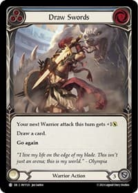 Draw Swords (Blue) - Heavy Hitters - Flesh and Blood TCG card
